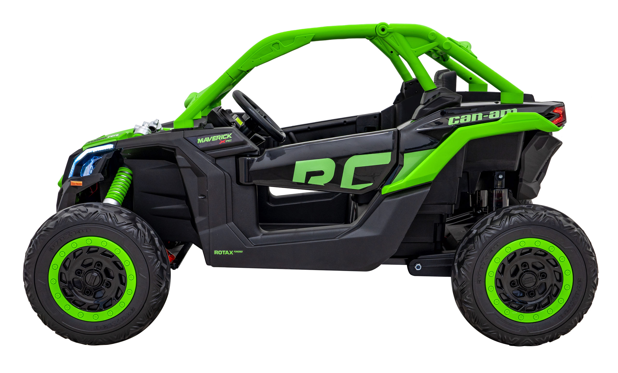 UTV electric pentru copii cu 2 locuri Can-Am Maverick Turbo RR 24V 800W 4x4 (CA001) Verde - Autokids.ro - poza 2