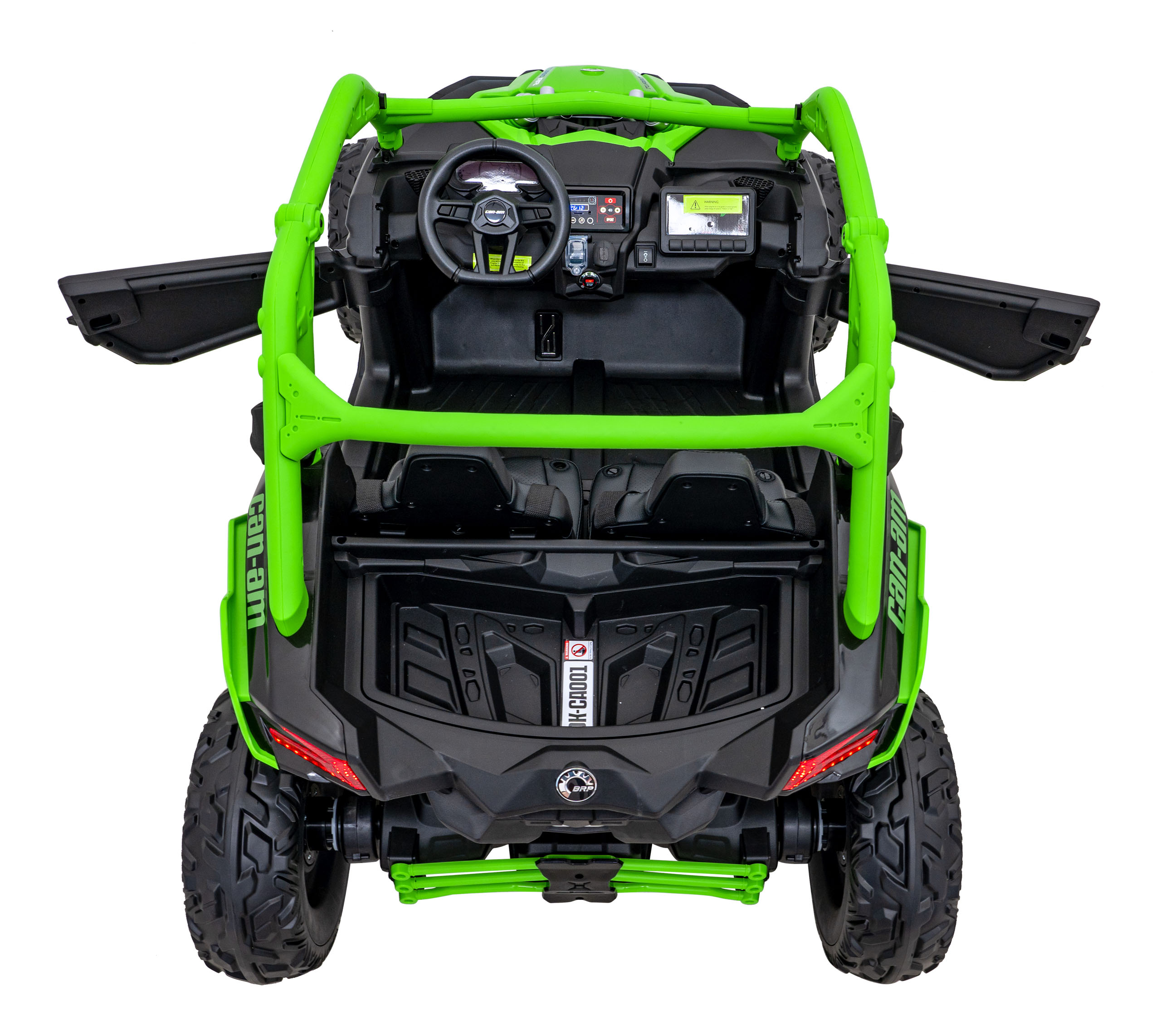 UTV electric pentru copii cu 2 locuri Can-Am Maverick Turbo RR 24V 800W 4x4 (CA001) Verde - Autokids.ro - poza 4