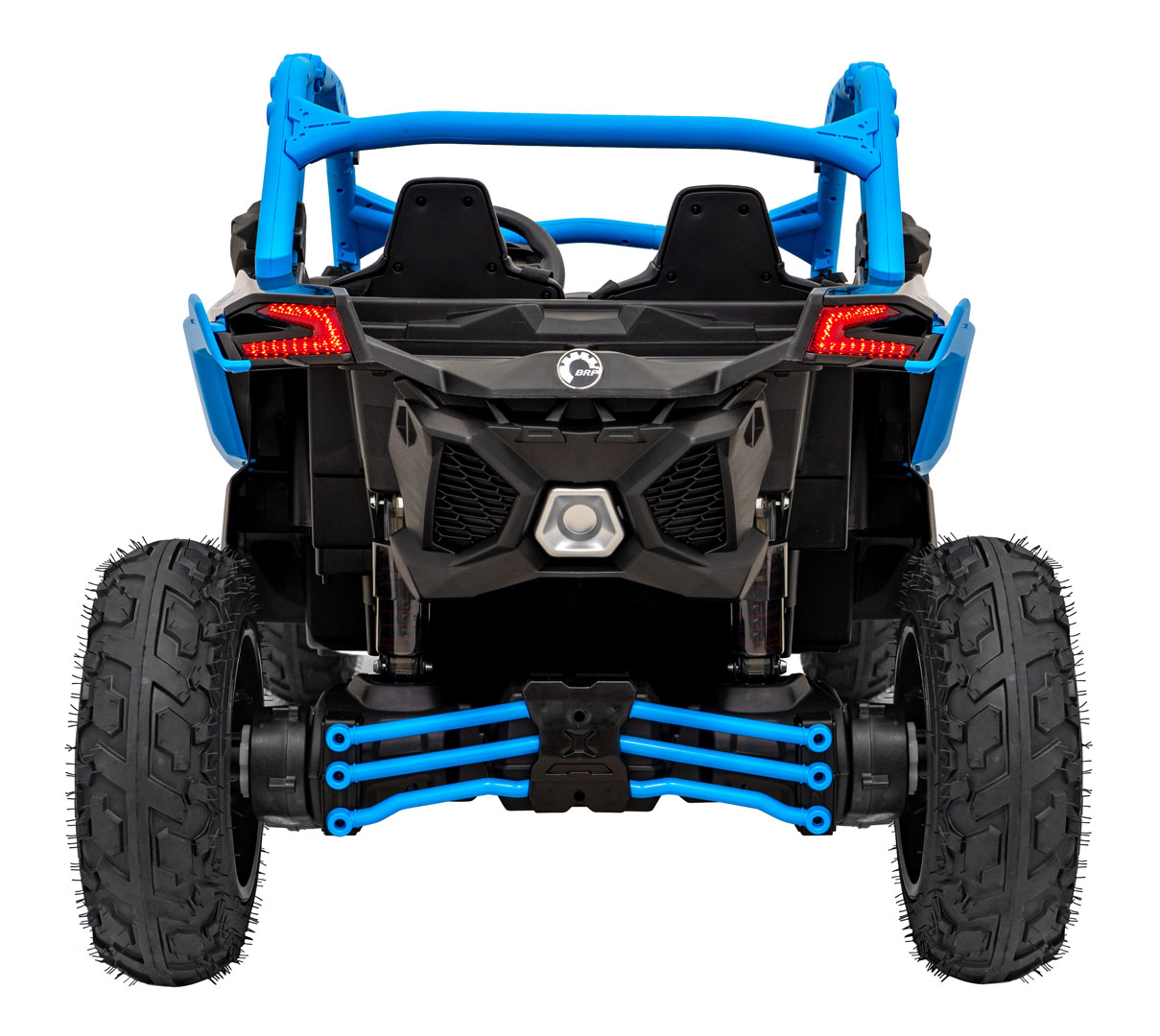 UTV electric pentru copii cu 2 locuri Can-Am Maverick Turbo Strong RR 24V 640W (CA001) Albastru - Autokids.ro - poza 5
