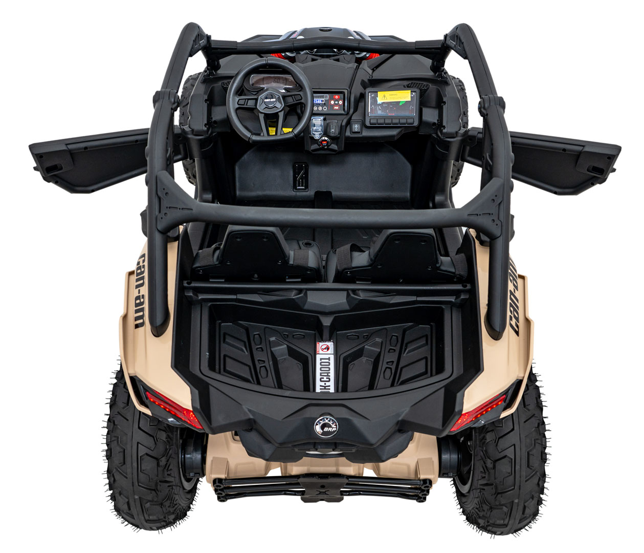 UTV electric pentru copii cu 2 locuri Can-Am Maverick Turbo Strong RR 24V 640W (CA001) Negru - Autokids.ro - poza 4