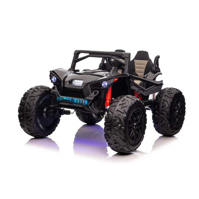 UTV electric pentru copii cu 2 locuri MONSTER TRUCK 4x4 24V 400W (SX2139) Negru - Autokids.ro - poza 1