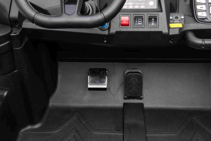 UTV electric pentru copii mari Perfecta XXL, 2 locuri cu sarcina pana la 100kg si viteza max 15km/h (032) Alb - Autokids.ro - poza 4