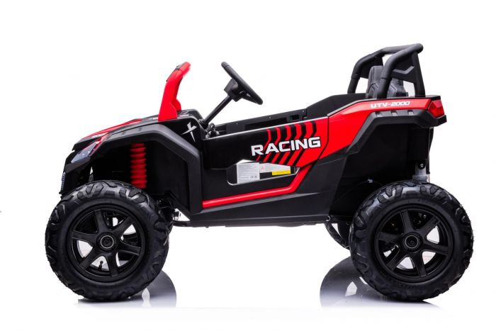UTV electric pentru copii mari Perfecta XXL, 2 locuri cu sarcina pana la 100kg si viteza max 15km/h (032) Rosu - Autokids.ro - poza 4