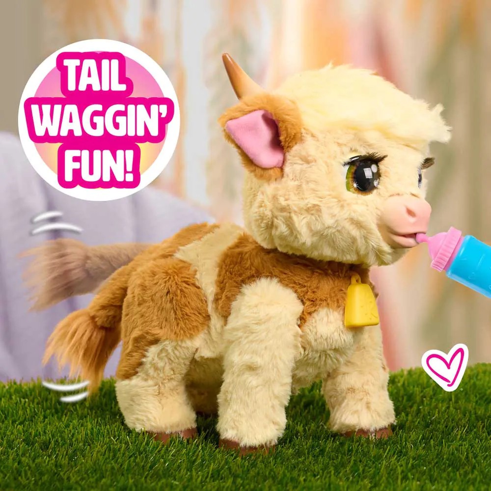 Vacuta de plus Fur Real Maggie the Feed and Follow Cow - poza 4