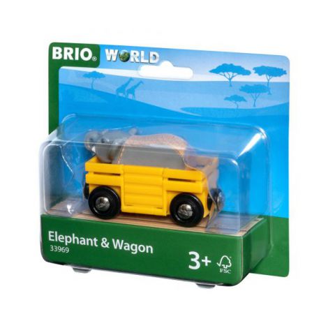 Vagon si elefant 33969 Brio - poza 1