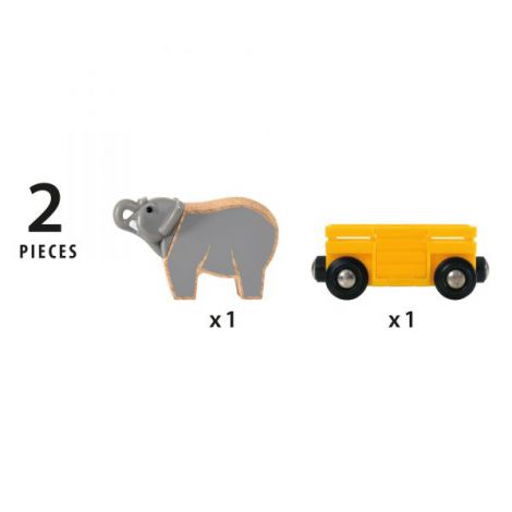 Vagon si elefant 33969 Brio - poza 2