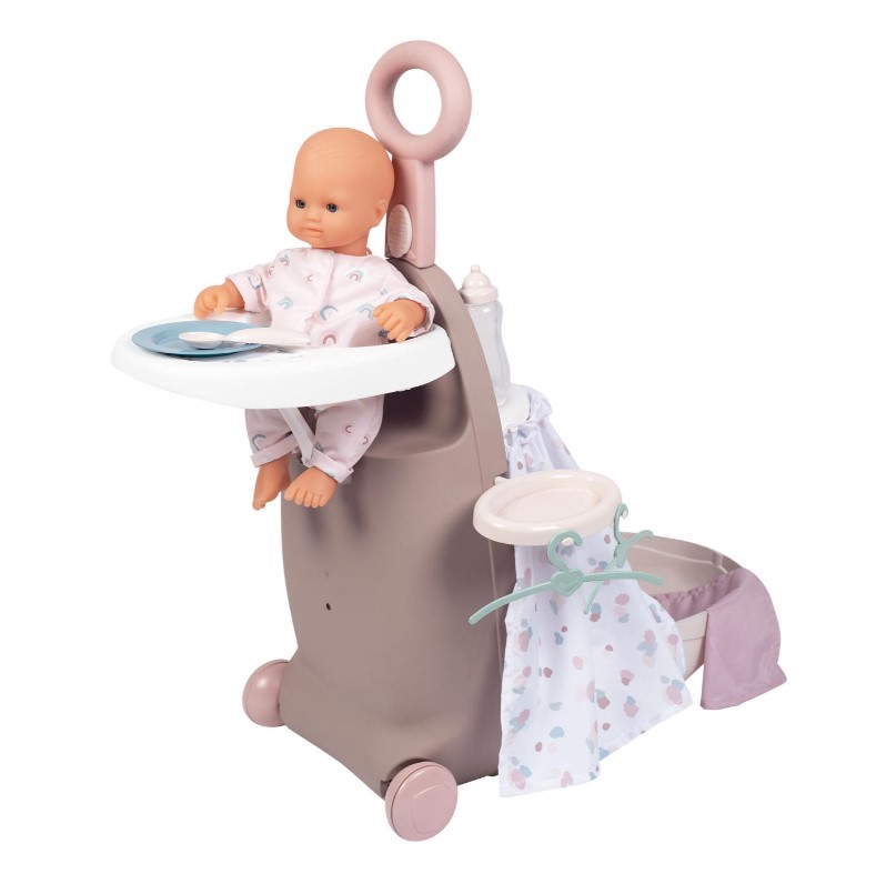 Valiza multifunctionala pentru papusi Smoby Baby Nurse 3 in 1 - poza 1