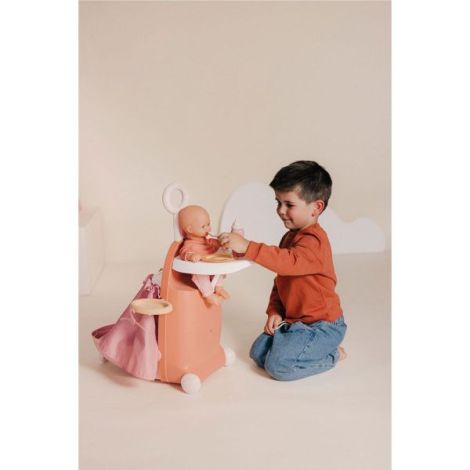 Valiza multifunctionala pentru papusi Smoby Baby Nurse Nursery Suitcase 3 in 1 cu 6 accesorii - poza 3