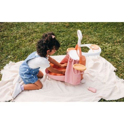 Valiza multifunctionala pentru papusi Smoby Baby Nurse Nursery Suitcase 3 in 1 cu 6 accesorii - poza 5