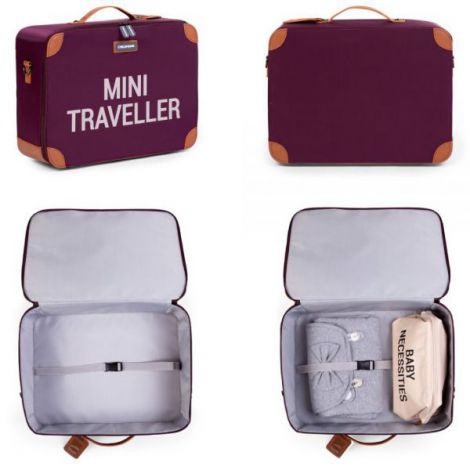 Valiza pentru copii Childhome Mini Traveller Visiniu - poza 2