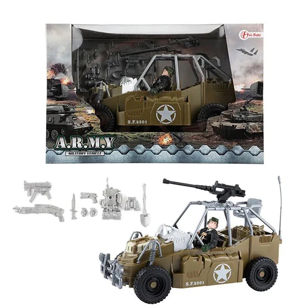 Vehicul de armata cu sunete si lumini Ttoys Military Alphafox diverse modele - poza 3