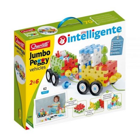 Vehicule Jumbo Peggy, 2-6 ani, Quercetti Q02290 - poza 1