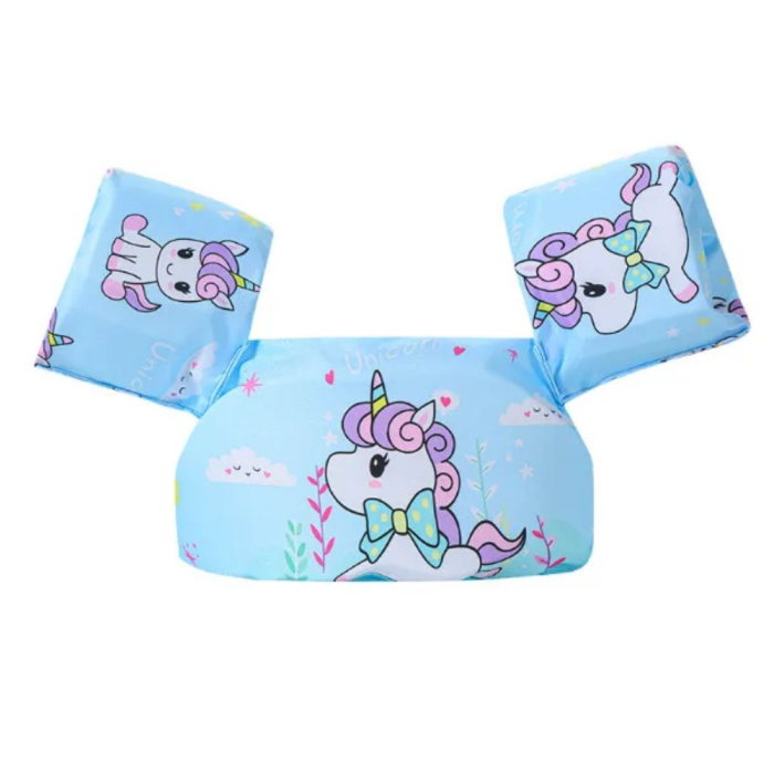 Vesta de inot cu Aripioare, Flotabilitate ridicata, Unicorn bleu