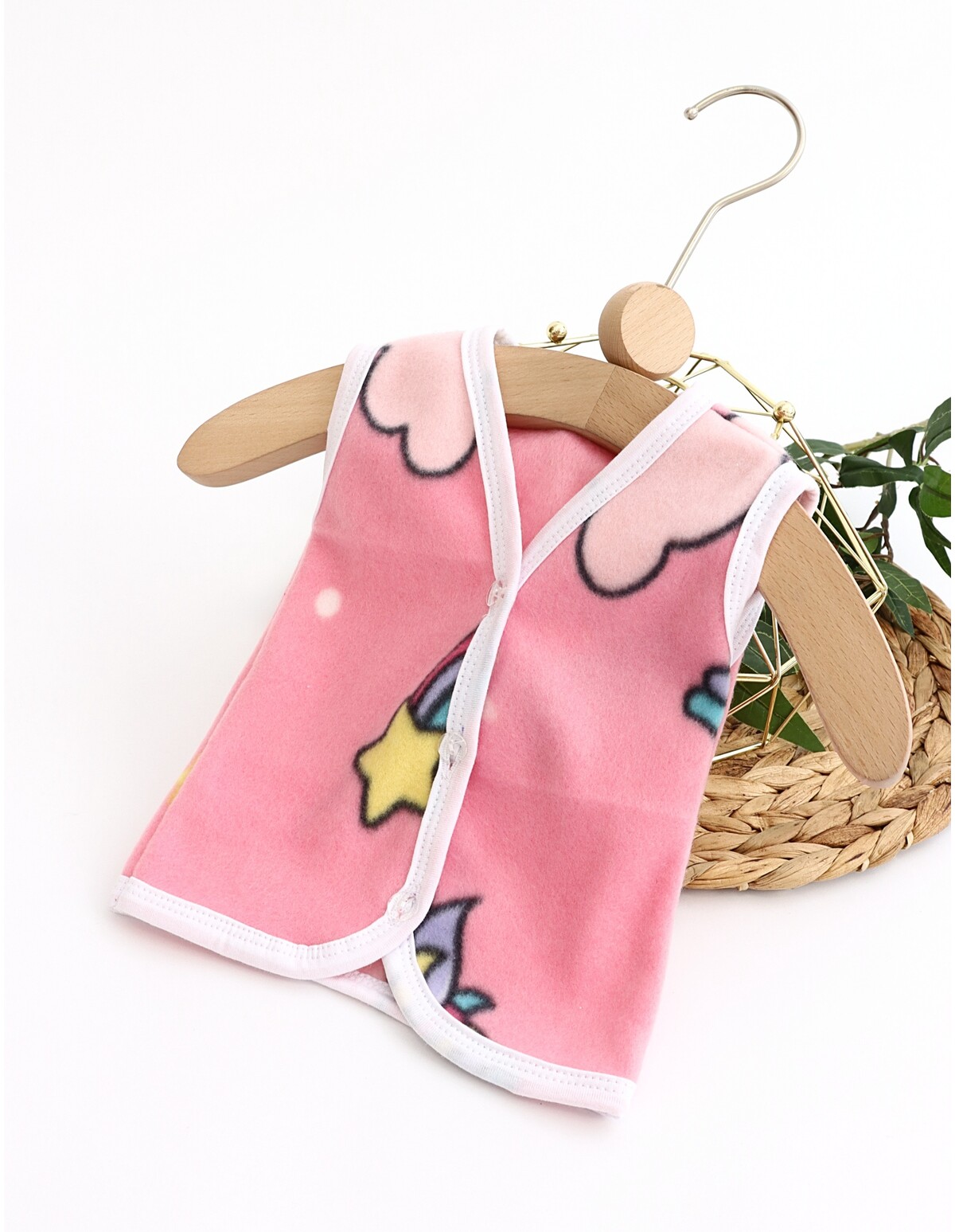 Vesta polar bebe roz-Unicorn