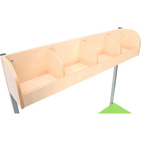 Vestiar Flexi cu bancuta, pentru 4 copii, galben, masura 3, sezut 35 cm H - poza 3