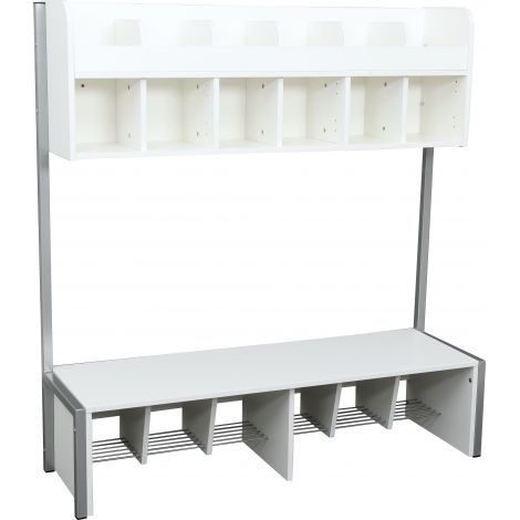 Vestiar Quadro 6 compatimente alb
