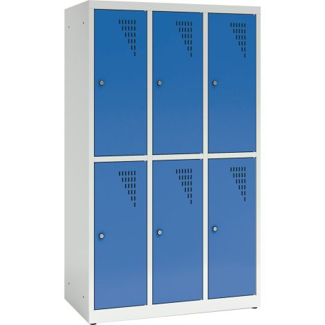 Vestiar scolar metalic cu 6 compartimente - Albastru - poza 1
