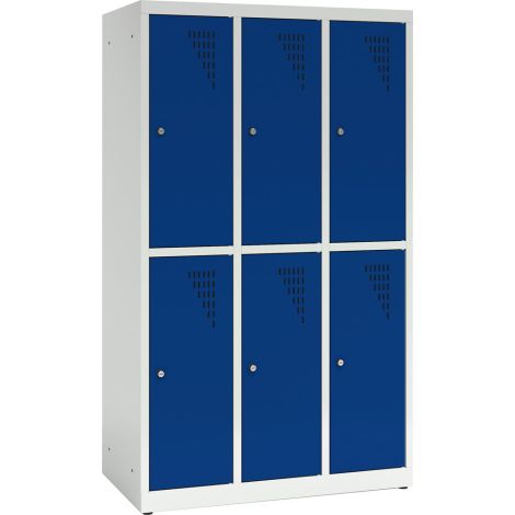 Vestiar scolar metalic cu 6 compartimente - Bleumarin - poza 1
