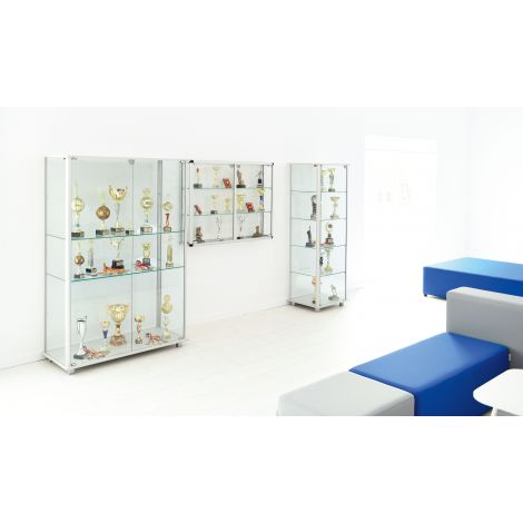 Vitrina mare pentru expunere materiale didactice, instrumentar, trofee - poza 2
