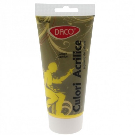 Vopsea culori acril 200 ml Galben Cadmiu