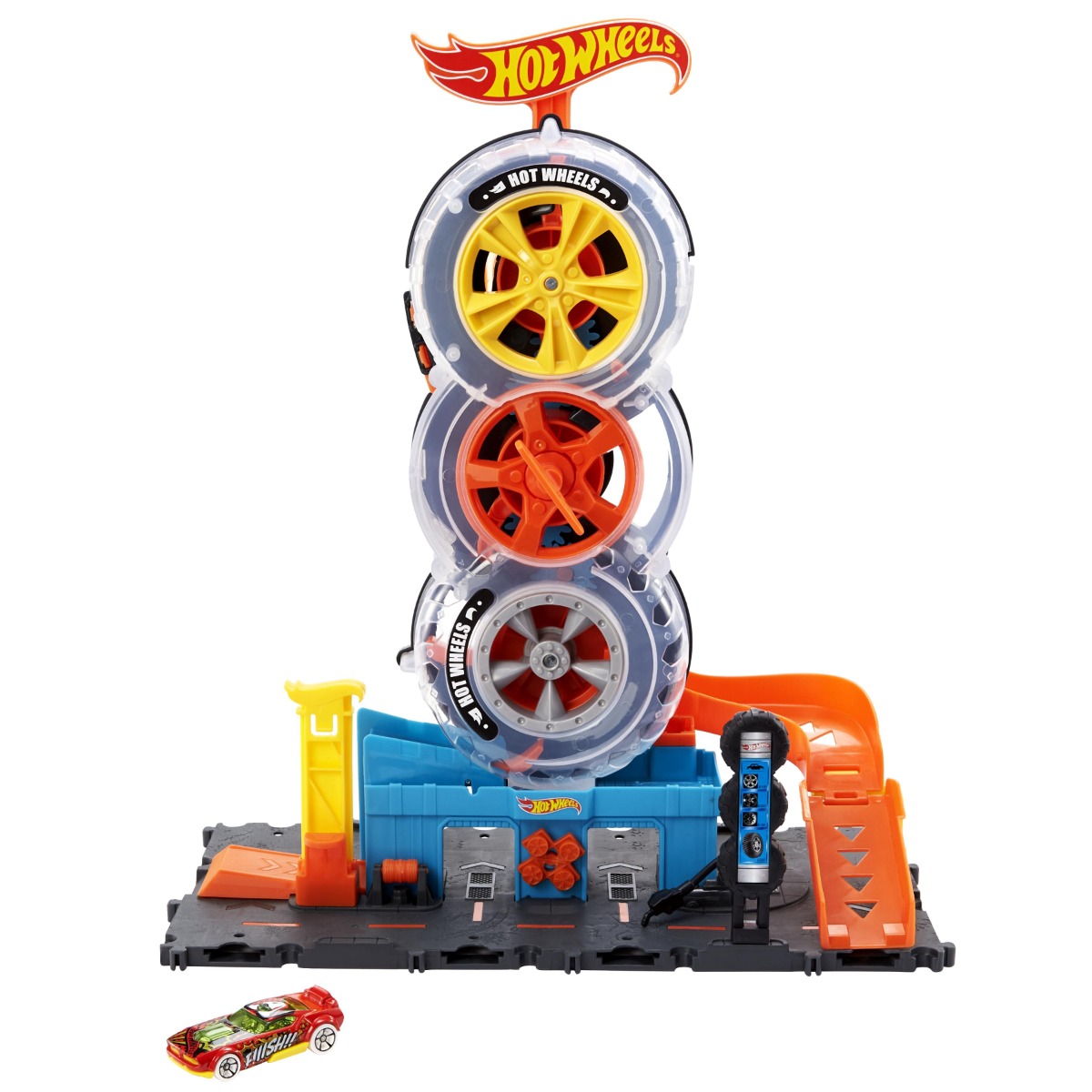 Vulcanizare cu accesorii Hot Wheels City Super Twist Tire Shop - poza 1
