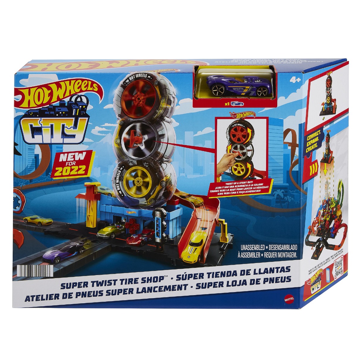 Vulcanizare cu accesorii Hot Wheels City Super Twist Tire Shop - poza 2