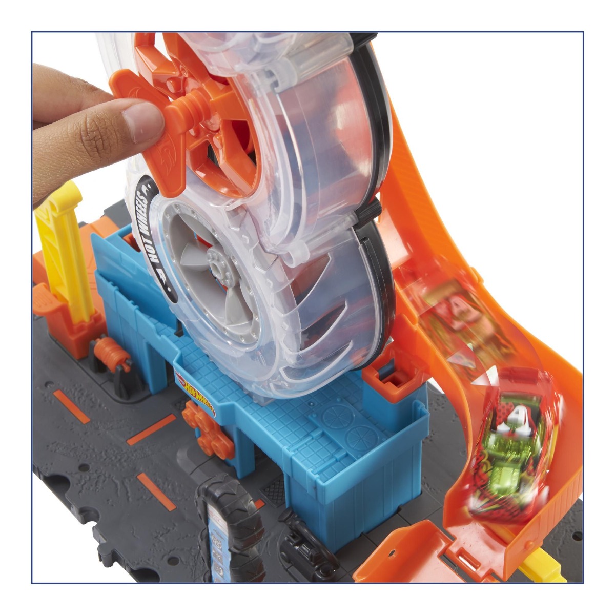 Vulcanizare cu accesorii Hot Wheels City Super Twist Tire Shop - poza 3