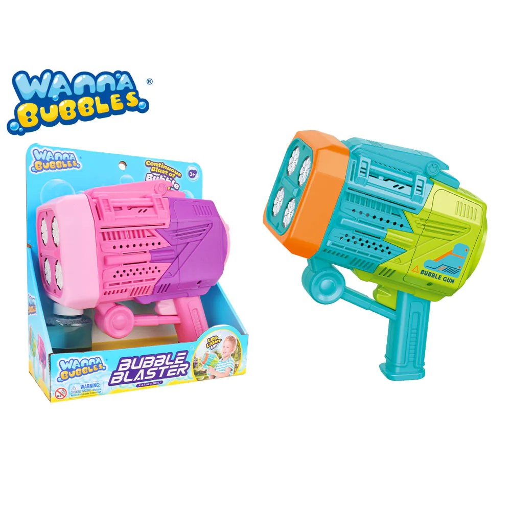 Wanna Bubbles Bazooka pentru Baloane de Sapun cu Lumini LED diverse culori - poza 2