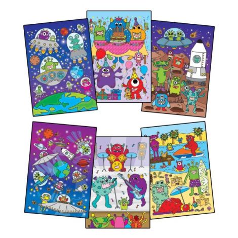 Water magic: carte de colorat monstruleti si extraterestrii - poza 2