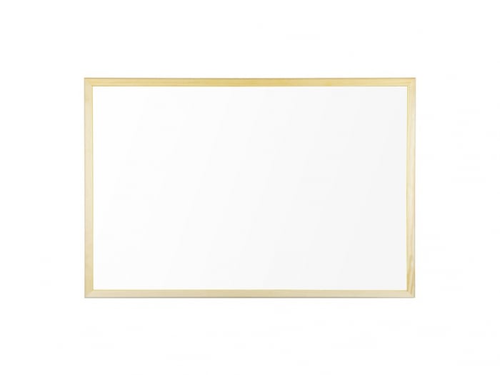 Whiteboard cu rama din lemn,60x40 cm