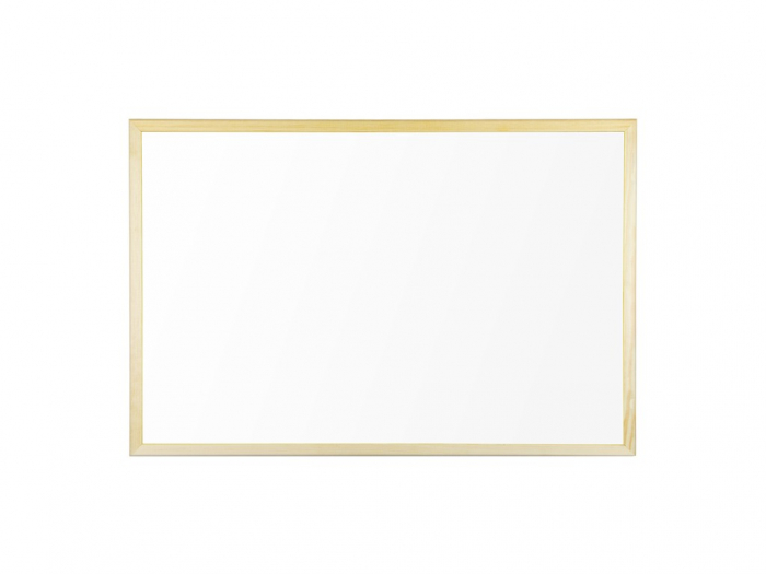 Whiteboard magnetic cu rama din lemn,60x40 cm