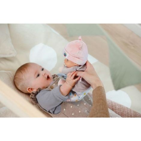 Zapf - Baby Annabell Bebelus cu caciulita mov 30 cm - poza 2