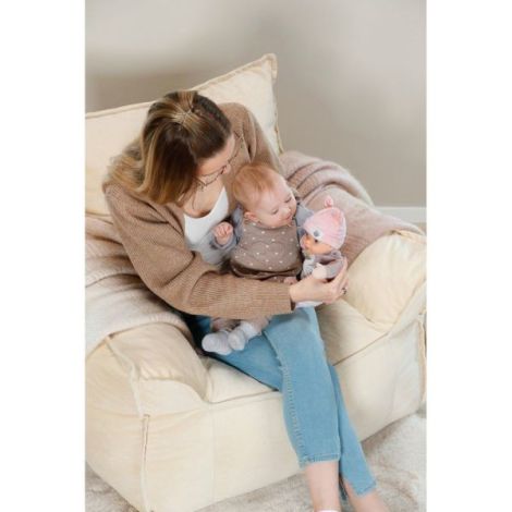 Zapf - Baby Annabell Bebelus cu caciulita mov 30 cm - poza 4