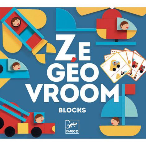 Ze GeoVroom Djeco, joc de construit cu piese geometrice - poza 1