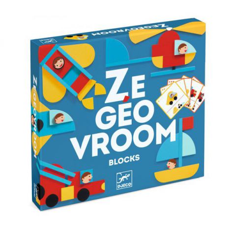 Ze GeoVroom Djeco, joc de construit cu piese geometrice - poza 5