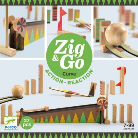 Zig and Go Djeco, set de constructie cu 27 piese, Bila cea mai mare - poza 1
