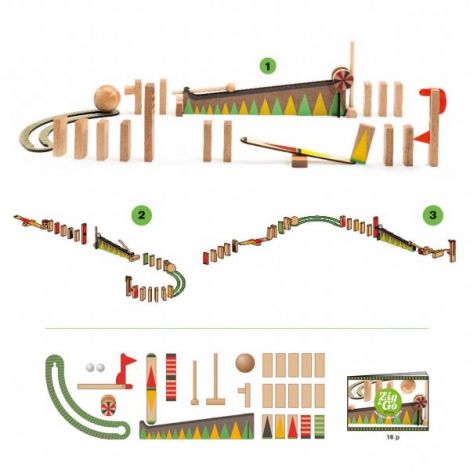 Zig and Go Djeco, set de constructie cu 27 piese, Bila cea mai mare - poza 3