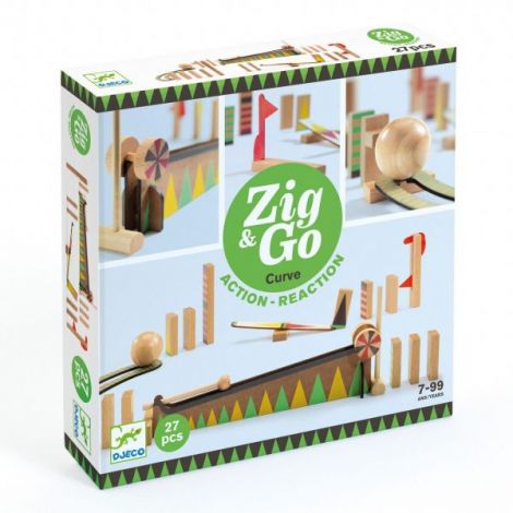 Zig and Go Djeco, set de constructie cu 27 piese, Bila cea mai mare - poza 5