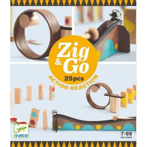 Zig &Go Djeco, set de constructie trasee, 25 piese - poza 1