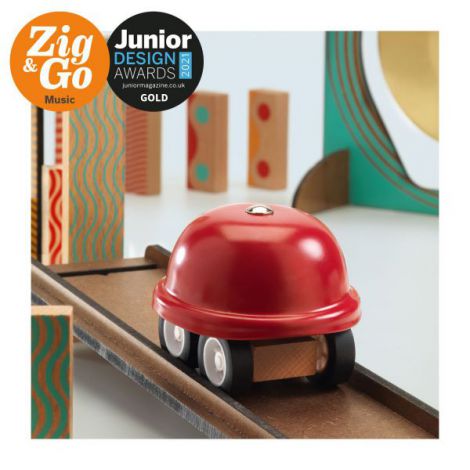 Zig & Go Djeco, set de constructie trasee, 52 piese- Muzica - poza 4