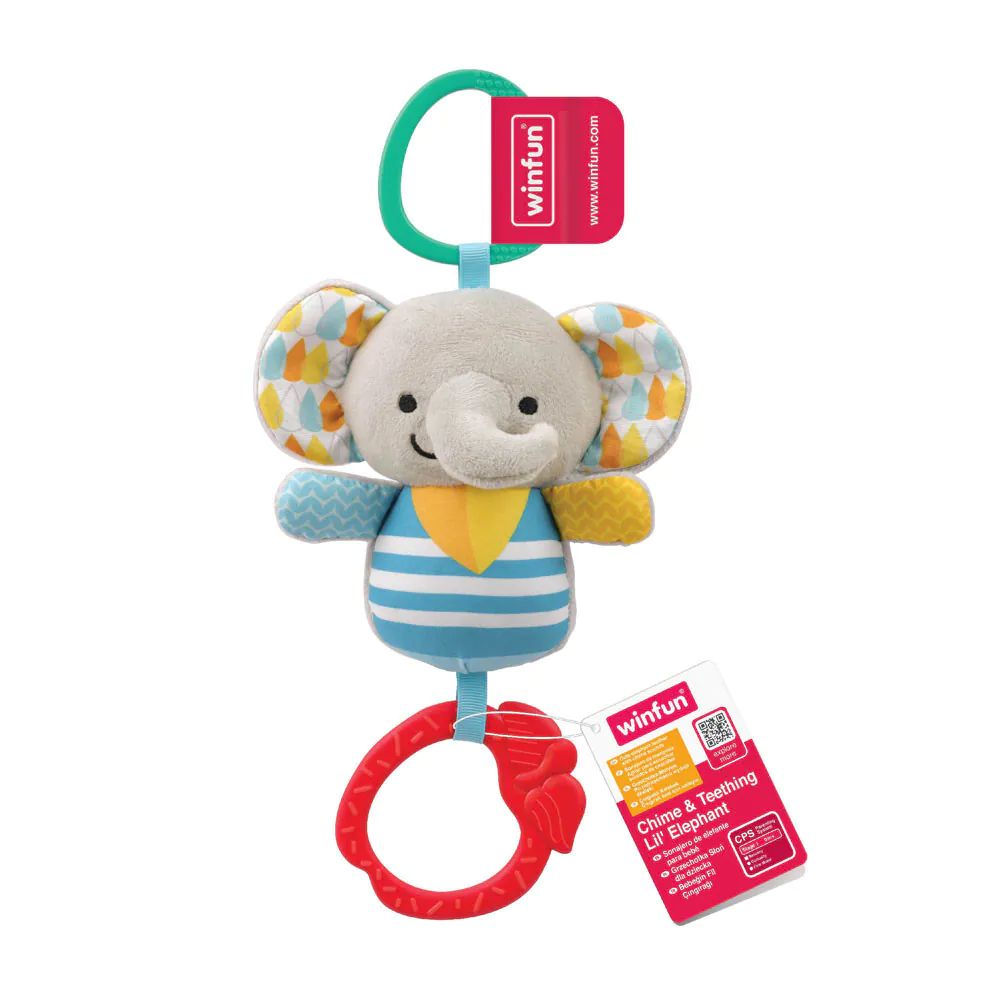 Zornaitoare de plus Elefantel Winfun Chime and Teething - poza 1