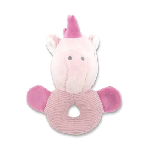 Zornaitoare de plus pentru bebelusi Lorelli Natural Unicorn Roz - poza 1