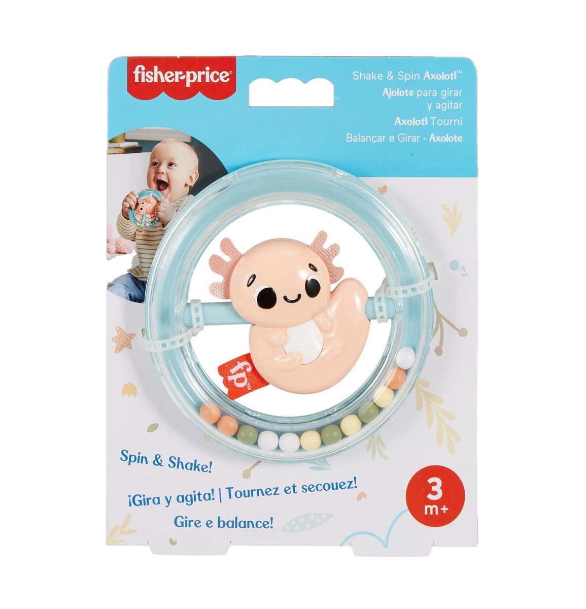 Zornaitoare senzoriala Fisher Price Spin and Shake diverse modele - poza 2
